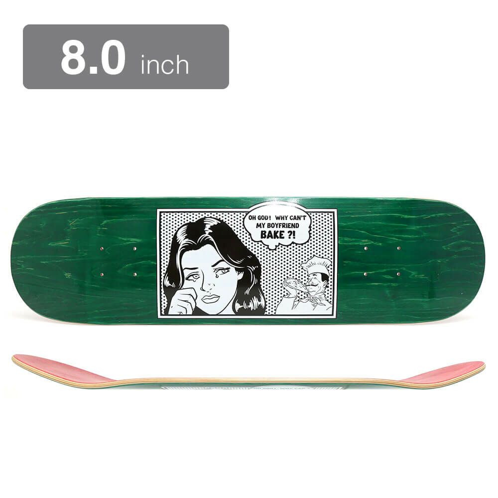 PIZZA DECK ピザ デッキ TEAM AMERICANA GREEN STAIN 8.0 スケートボード スケボー