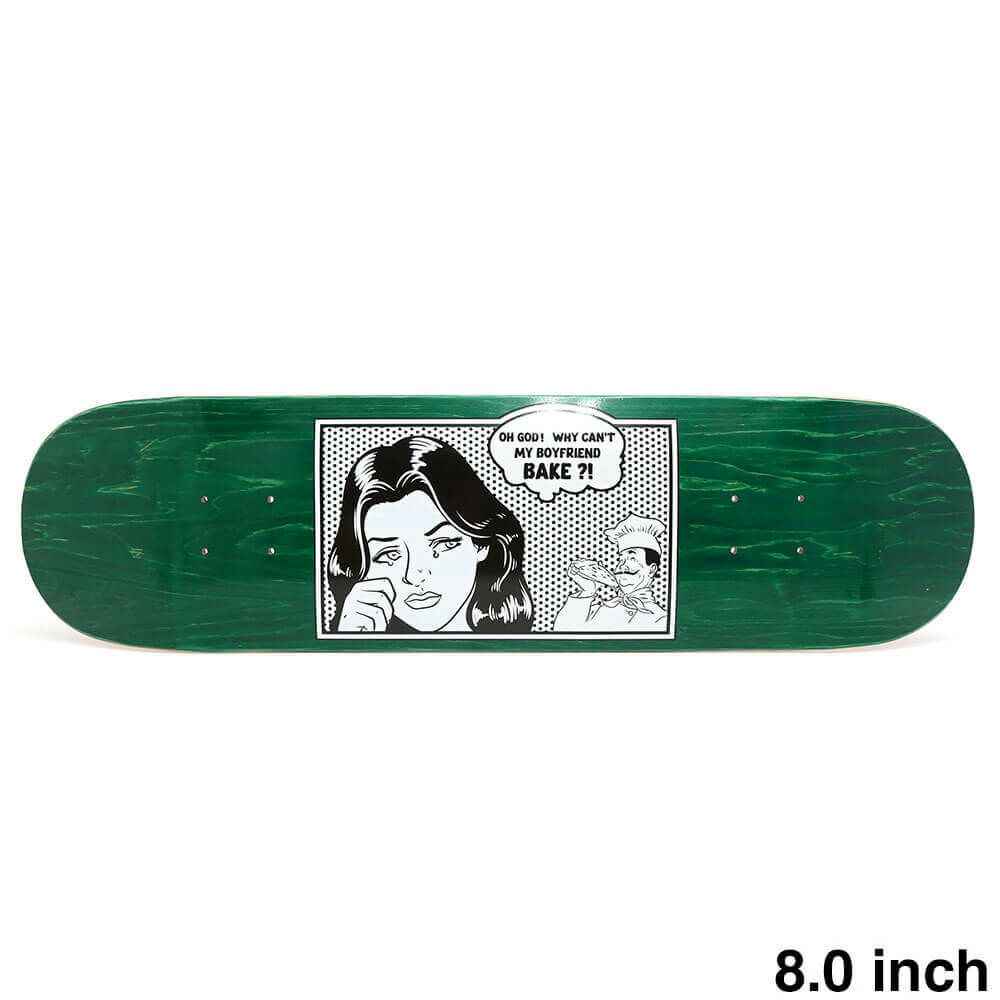 PIZZA DECK ピザ デッキ TEAM AMERICANA GREEN STAIN 8.0 スケートボード スケボー
