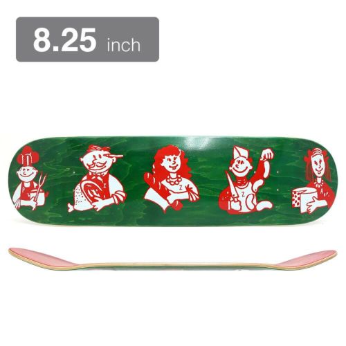 PIZZA DECK ピザ デッキ TEAM CARTA GREEN STAIN 8.25 スケートボード スケボー