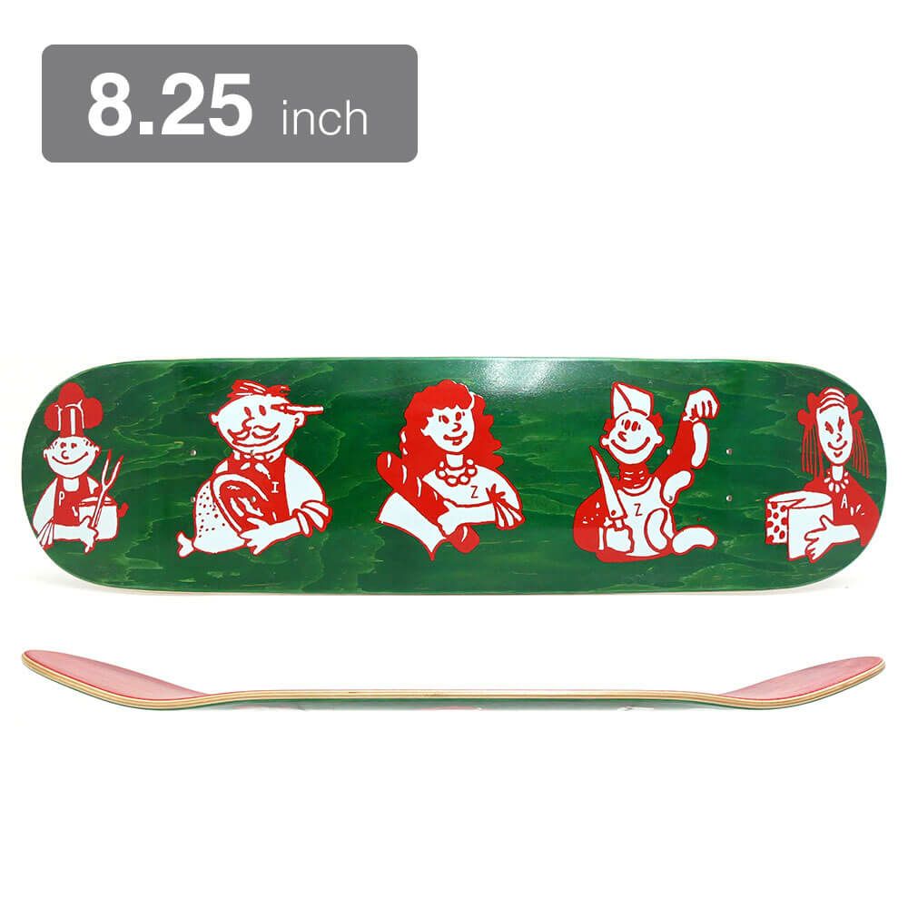 PIZZA DECK ピザ デッキ TEAM CARTA GREEN STAIN 8.25 スケートボード スケボー