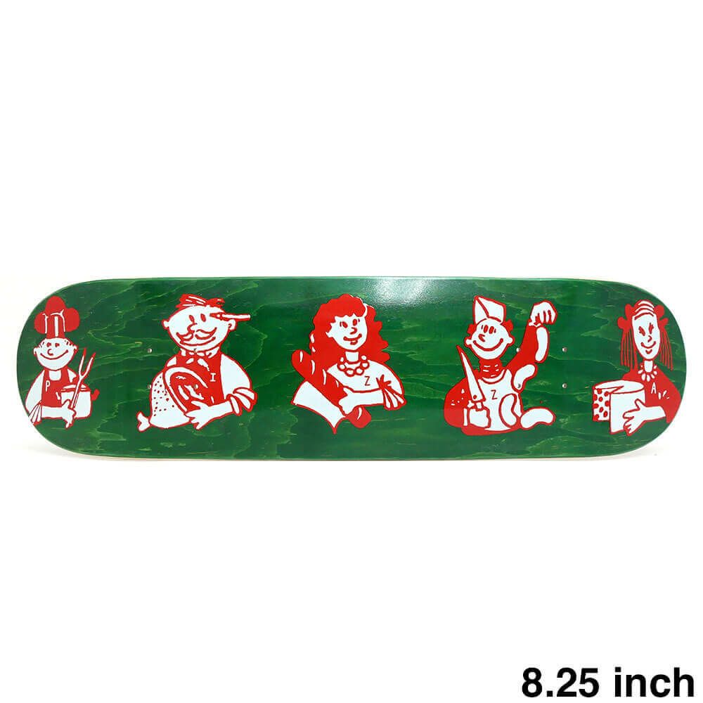 PIZZA DECK ピザ デッキ TEAM CARTA GREEN STAIN 8.25 スケートボード スケボー