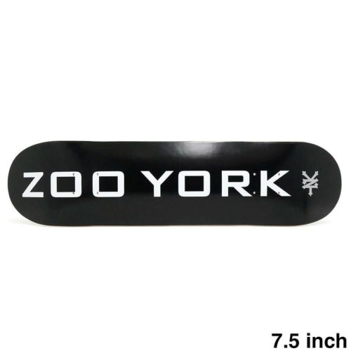 ZOO YORK DECK ズーヨーク デッキ TEAM OG 95 LOGO BLOCK BLACK 7.5 スケートボード スケボー