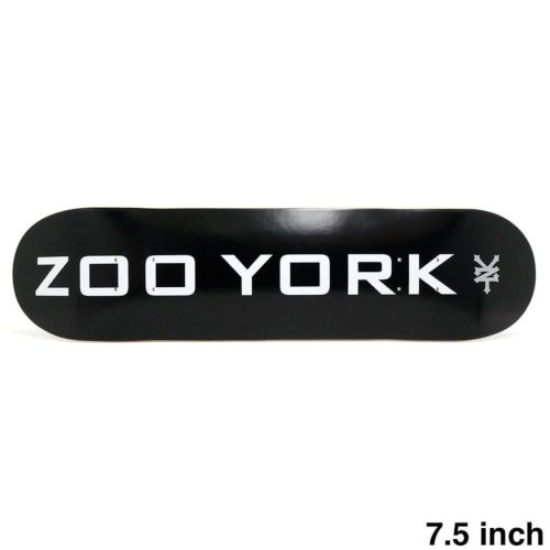 ZOO YORK DECK ズーヨーク デッキ TEAM OG 95 LOGO BLOCK BLACK 7.5 スケートボード スケボー