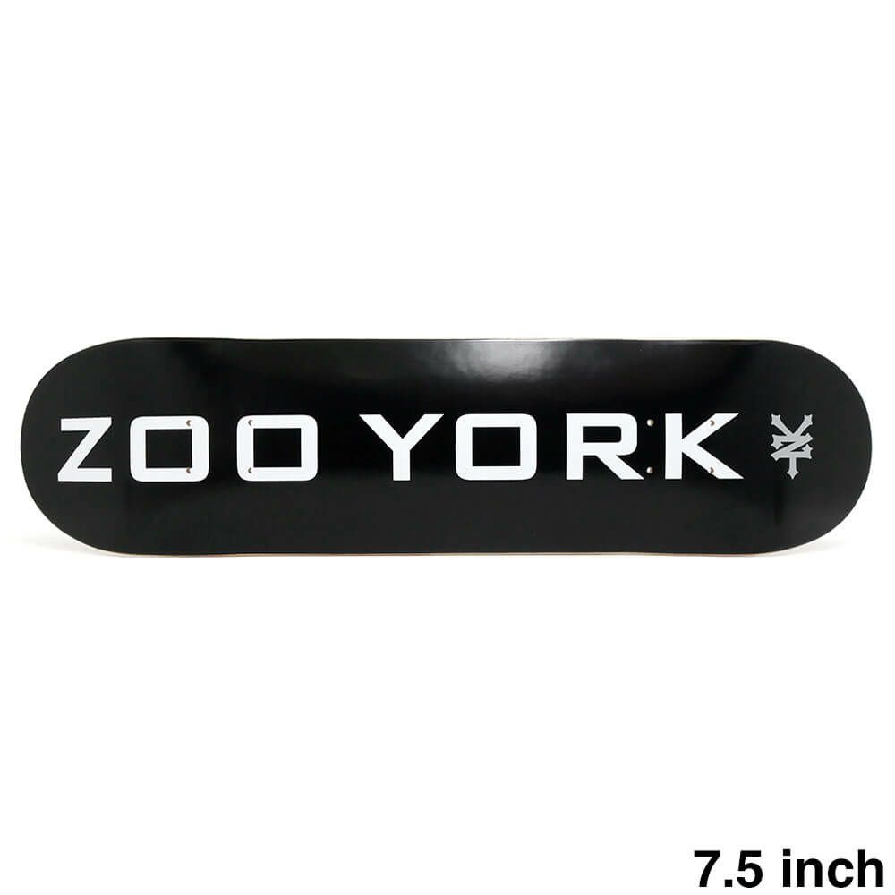 ZOO YORK DECK ズーヨーク デッキ TEAM OG 95 LOGO BLOCK BLACK 7.5 スケートボード スケボー