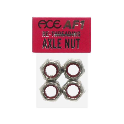 ACE AXLE NUT エース アクセルナット RE-THREADING AXLE NUT SILVER スケートボード スケボー