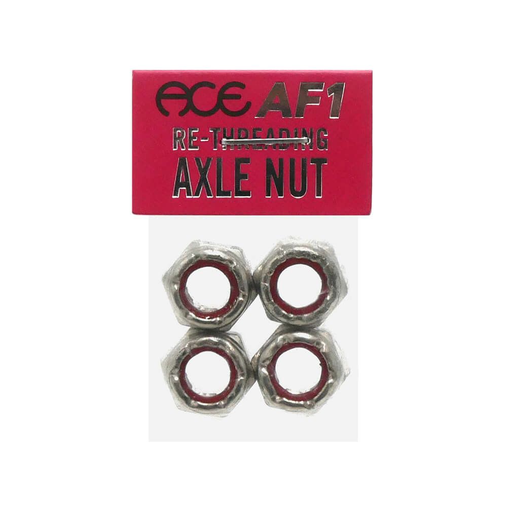 ACE AXLE NUT エース アクセルナット RE-THREADING AXLE NUT SILVER スケートボード スケボー