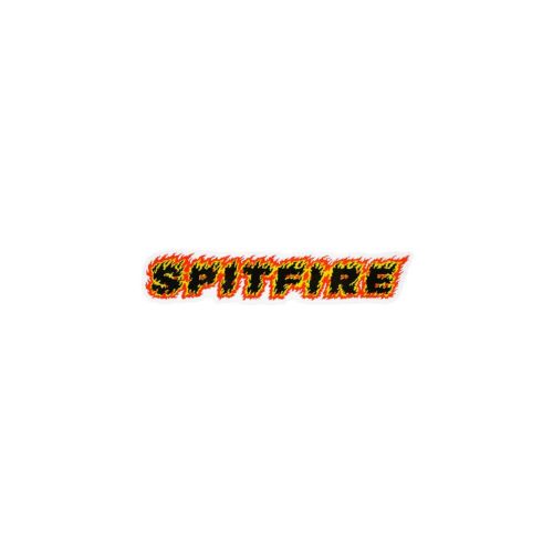 SPITFIRE STICKER スピットファイヤー ステッカー FLAME SCRIPT MINI スケートボード スケボー