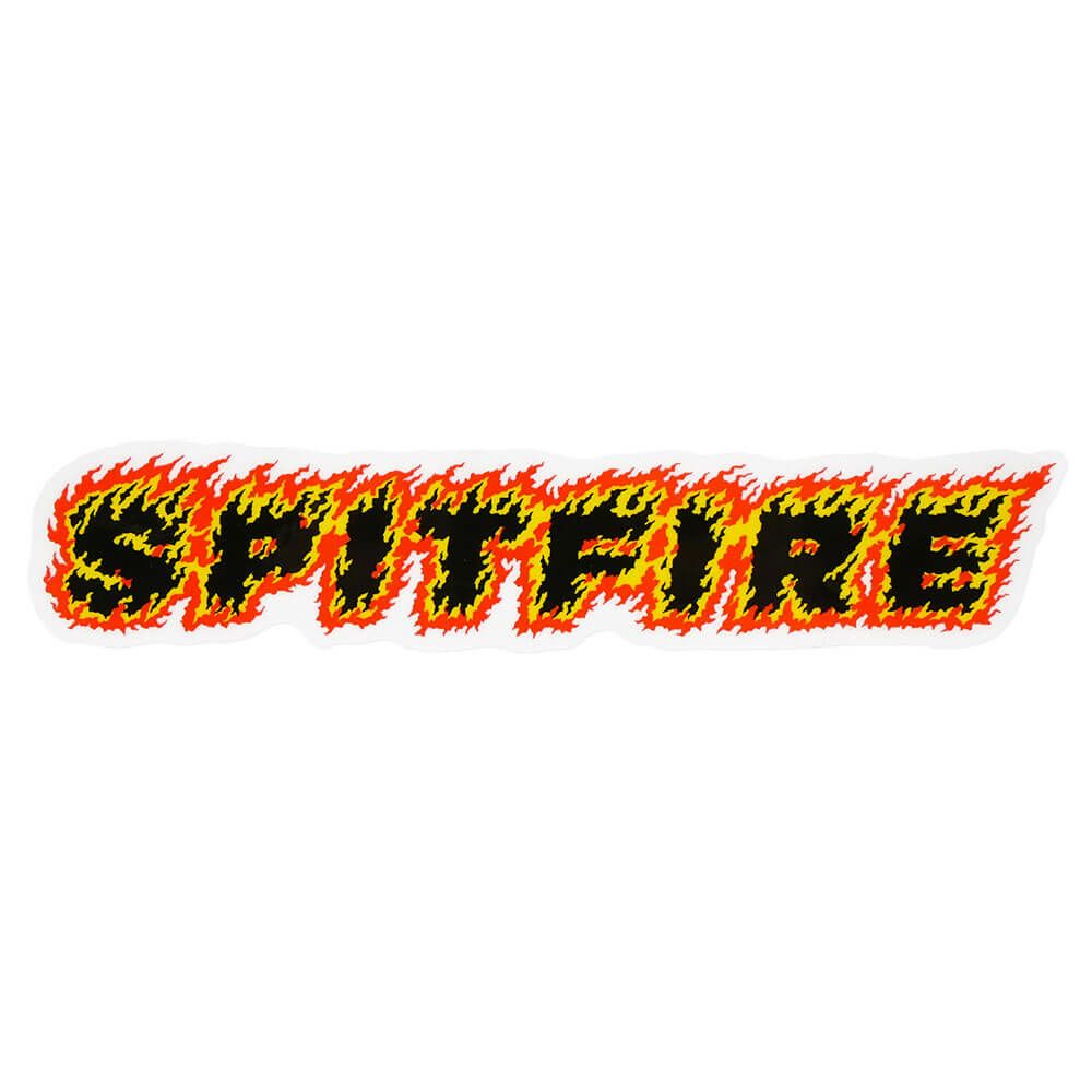 SPITFIRE STICKER スピットファイヤー ステッカー FLAME SCRIPT LG スケートボード スケボー