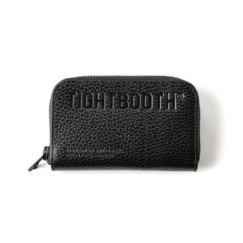 TIGHTBOOTH（TBPR）WALLET タイトブース サイフ LEATHER ZIP WALLET BLACK スケートボード スケボー