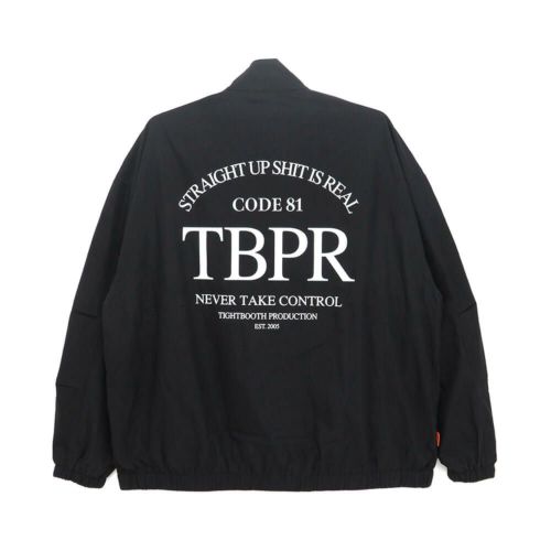  TIGHTBOOTH（TBPR）JACKET タイトブース ジャケット STRAIGHT UP SWING TOP BLACK スケートボード スケボー 