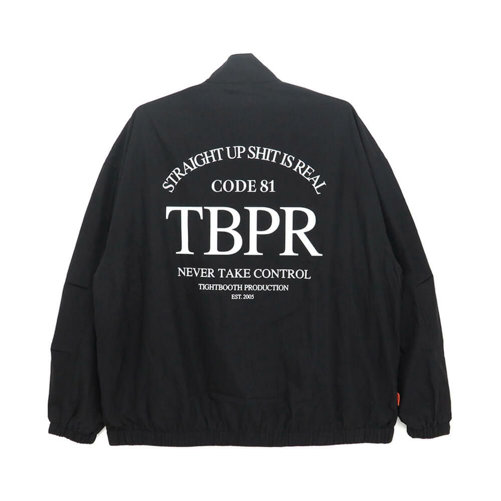  TIGHTBOOTH（TBPR）JACKET タイトブース ジャケット STRAIGHT UP SWING TOP BLACK スケートボード スケボー 