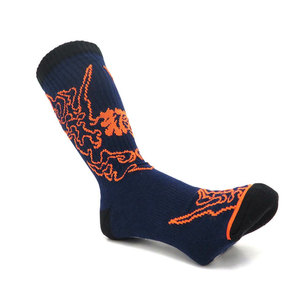 CREATURE SOCKS クリーチャー ソックス 靴下 FORTUNE NAVY スケートボード スケボー 