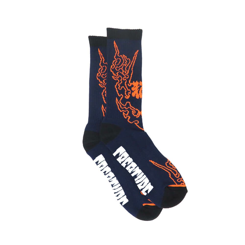 CREATURE SOCKS クリーチャー ソックス 靴下 FORTUNE NAVY スケートボード スケボー 3