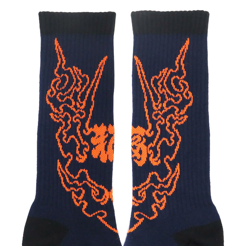 CREATURE SOCKS クリーチャー ソックス 靴下 FORTUNE NAVY スケートボード スケボー 4