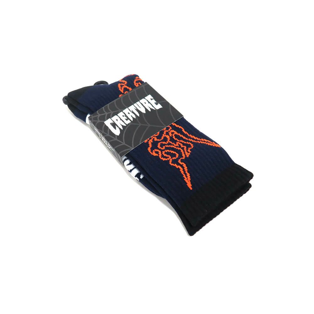 CREATURE SOCKS クリーチャー ソックス 靴下 FORTUNE NAVY スケートボード スケボー 6