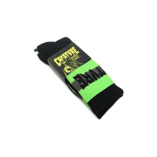CREATURE SOCKS クリーチャー ソックス 靴下 TRENCH FOOT 2 PACK BLACK スケートボード スケボー 6
