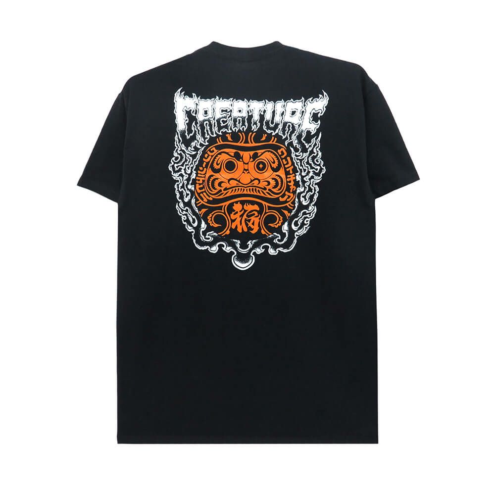 CREATURE T-SHIRT クリーチャー Tシャツ FORTUNE BLACK スケートボード スケボー 