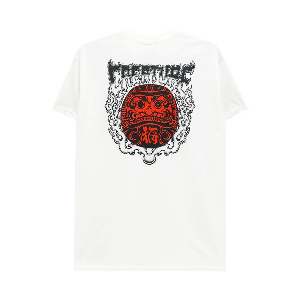 CREATURE T-SHIRT クリーチャー Tシャツ FORTUNE WHITE スケートボード スケボー 