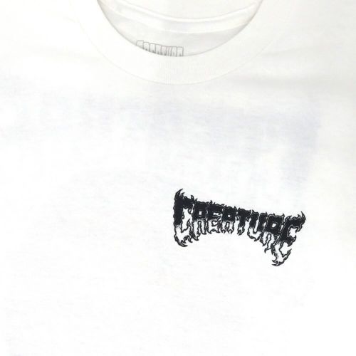 CREATURE T-SHIRT クリーチャー Tシャツ FORTUNE WHITE スケートボード スケボー 2