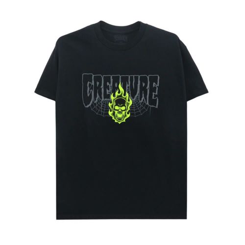 CREATURE T-SHIRT クリーチャー Tシャツ BONEHEAD 2 RELIC BLACK スケートボード スケボー 