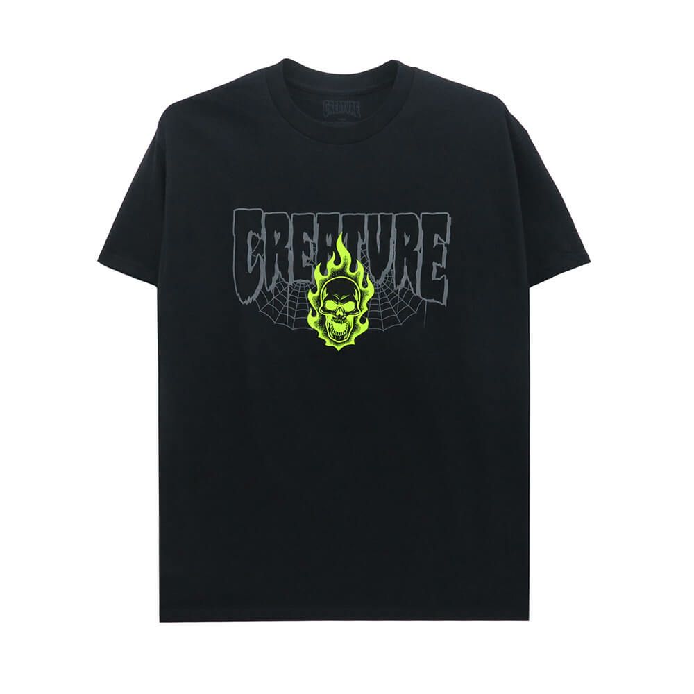 CREATURE T-SHIRT クリーチャー Tシャツ BONEHEAD 2 RELIC BLACK スケートボード スケボー 