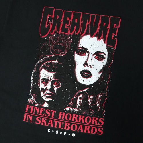 CREATURE T-SHIRT クリーチャー Tシャツ PREQUEL BLACK スケートボード スケボー 1