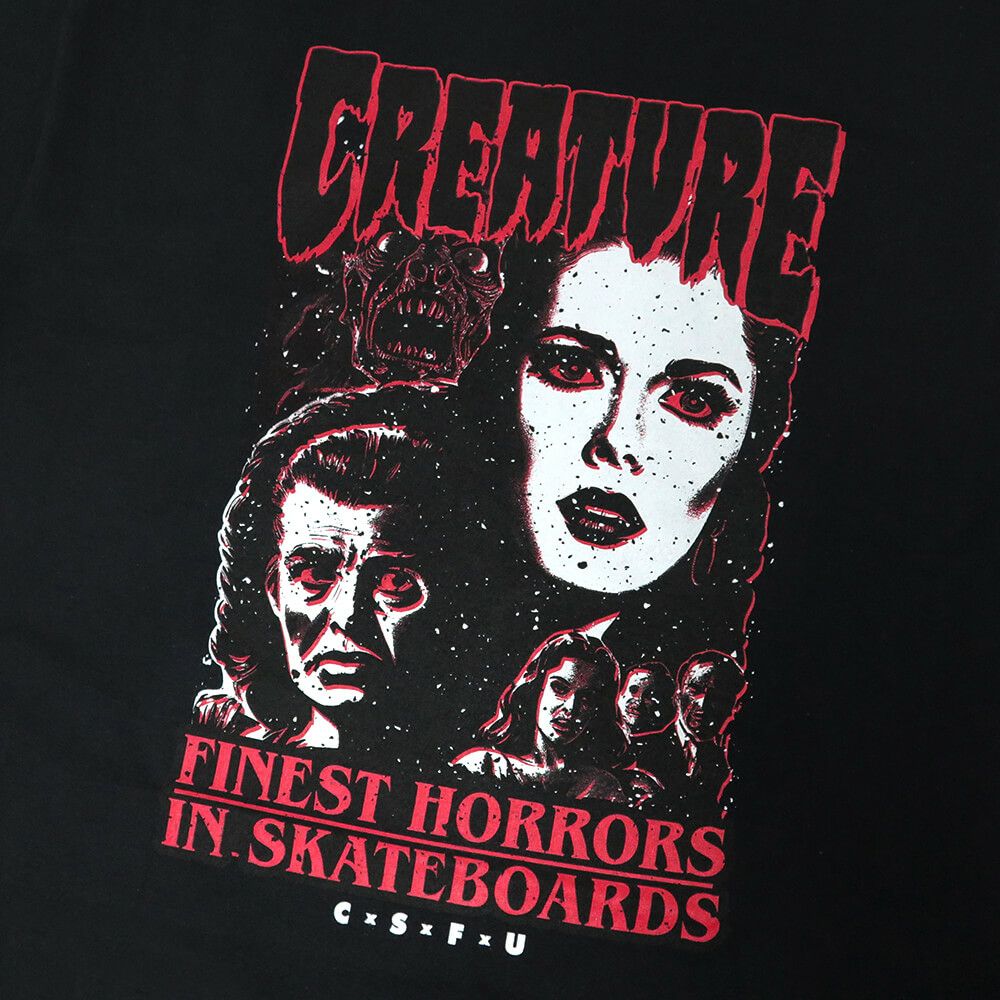 CREATURE T-SHIRT クリーチャー Tシャツ PREQUEL BLACK スケートボード スケボー 1