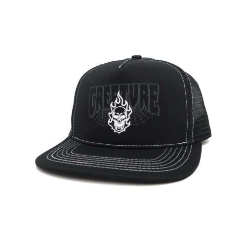 CREATURE MESHCAP クリーチャー メッシュキャップ BONEHEAD 2 RELIC MESH BLACK スケートボード スケボー 