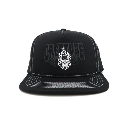 CREATURE MESHCAP クリーチャー メッシュキャップ BONEHEAD 2 RELIC MESH BLACK スケートボード スケボー 1