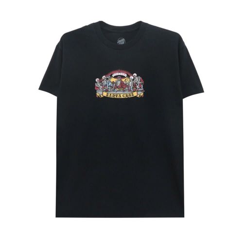 SANTA CRUZ T-SHIRT サンタクルーズ Tシャツ GUZMAN DEAD DINERS FRONT BLACK スケートボード スケボー 