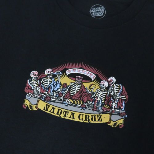 SANTA CRUZ T-SHIRT サンタクルーズ Tシャツ GUZMAN DEAD DINERS FRONT BLACK スケートボード スケボー 1