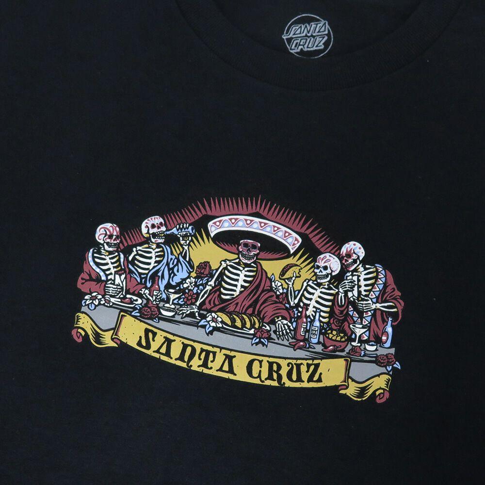 SANTA CRUZ T-SHIRT サンタクルーズ Tシャツ GUZMAN DEAD DINERS FRONT BLACK スケートボード スケボー 1