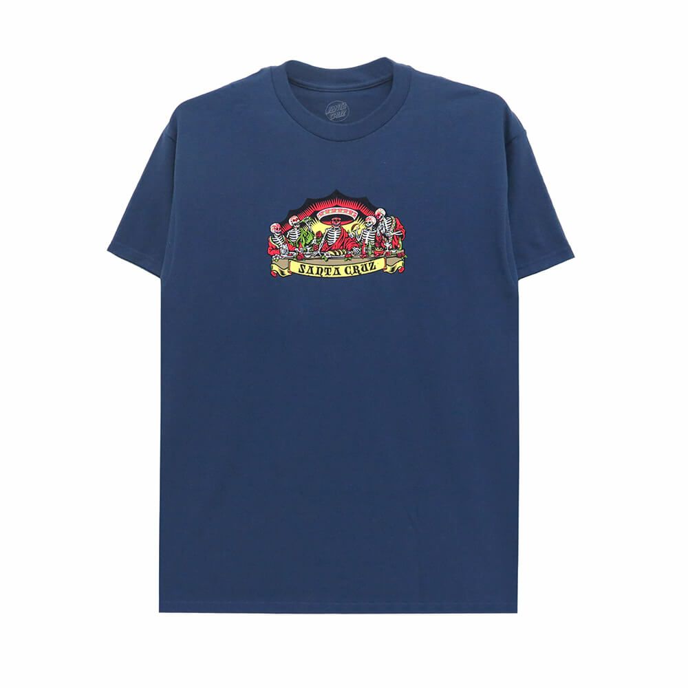 SANTA CRUZ T-SHIRT サンタクルーズ Tシャツ GUZMAN DEAD DINERS FRONT BLUE DUSK スケートボード スケボー 