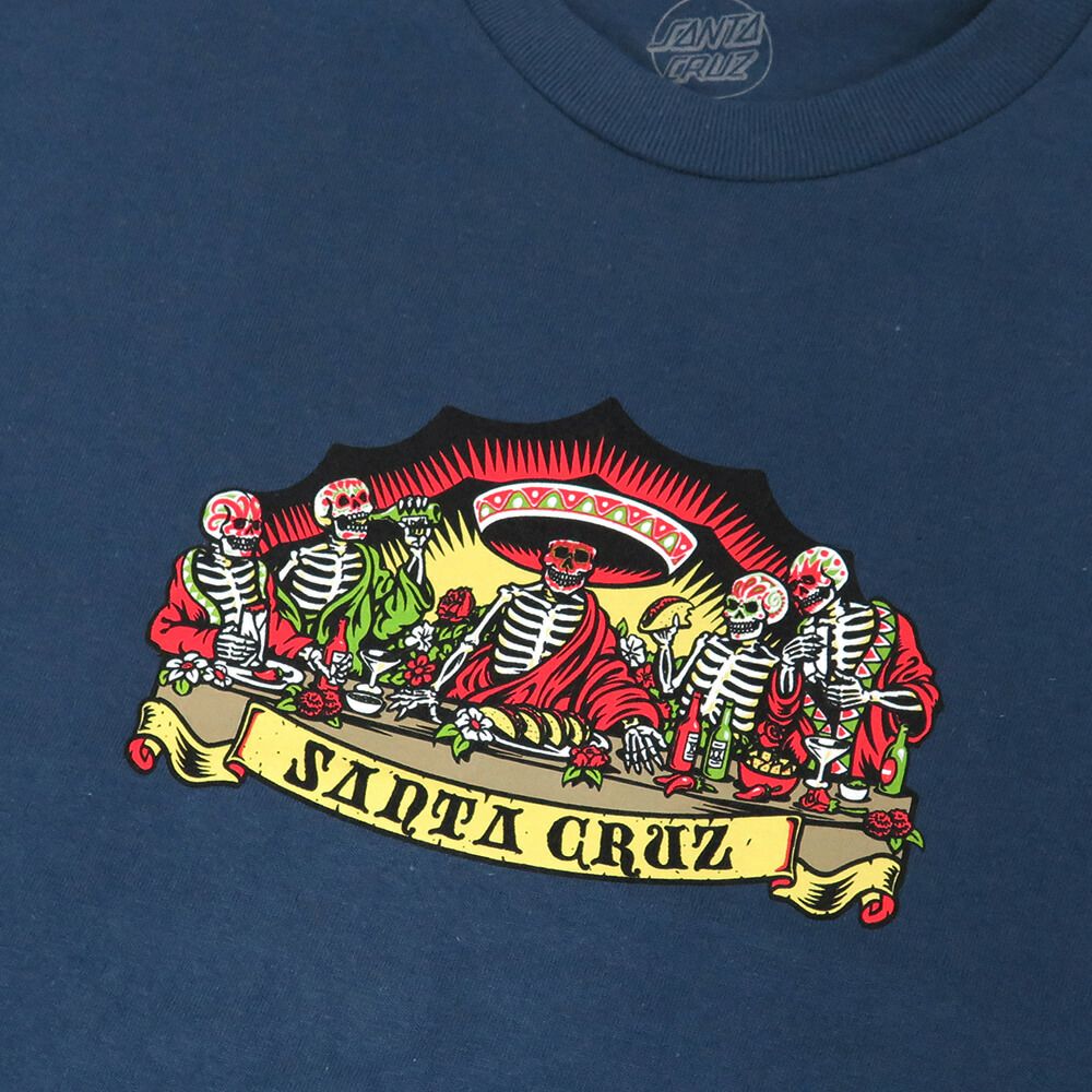 SANTA CRUZ T-SHIRT サンタクルーズ Tシャツ GUZMAN DEAD DINERS FRONT BLUE DUSK スケートボード スケボー 1