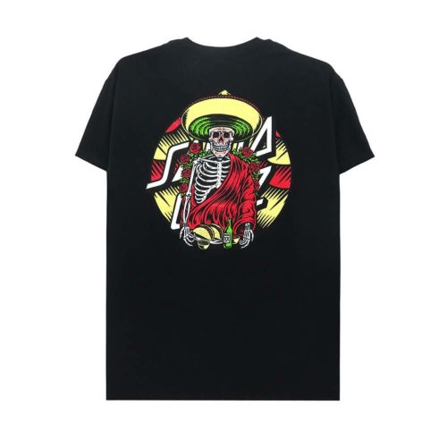SANTA CRUZ T-SHIRT サンタクルーズ Tシャツ GUZMAN DINERS DOT BLACK スケートボード スケボー 