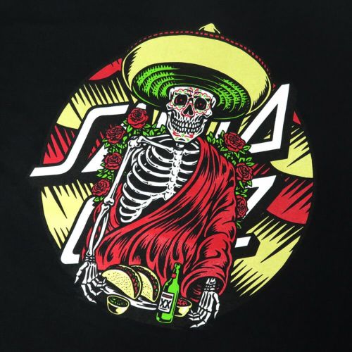 SANTA CRUZ T-SHIRT サンタクルーズ Tシャツ GUZMAN DINERS DOT BLACK スケートボード スケボー 3