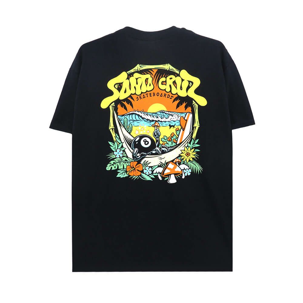  SANTA CRUZ T-SHIRT サンタクルーズ Tシャツ WINKOWSKI 8 BALLER TRIP BLACK スケートボード スケボー 
