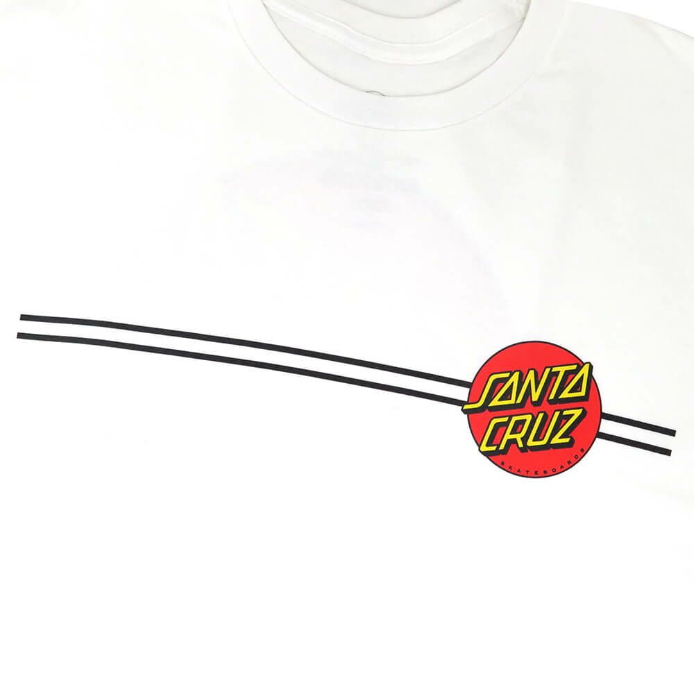 SANTA CRUZ T-SHIRT サンタクルーズ Tシャツ CLASSIC DOT WHITE スケートボード スケボー 2