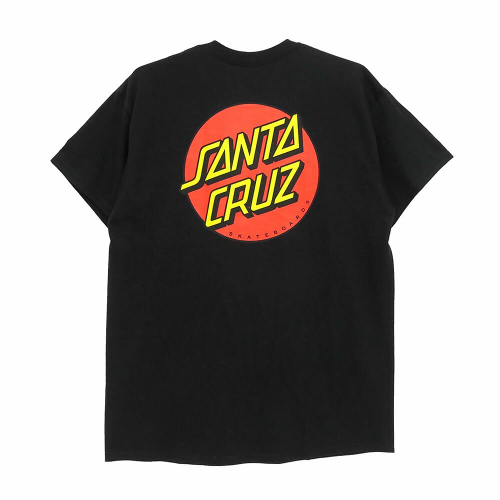 SANTA CRUZ T-SHIRT サンタクルーズ Tシャツ CLASSIC DOT BLACK スケートボード スケボー 1