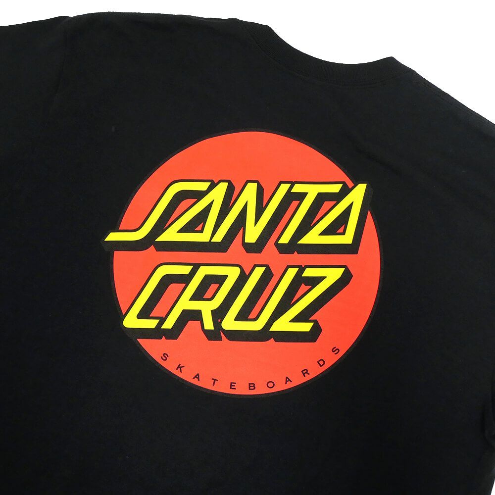 SANTA CRUZ T-SHIRT サンタクルーズ Tシャツ CLASSIC DOT BLACK スケートボード スケボー 3