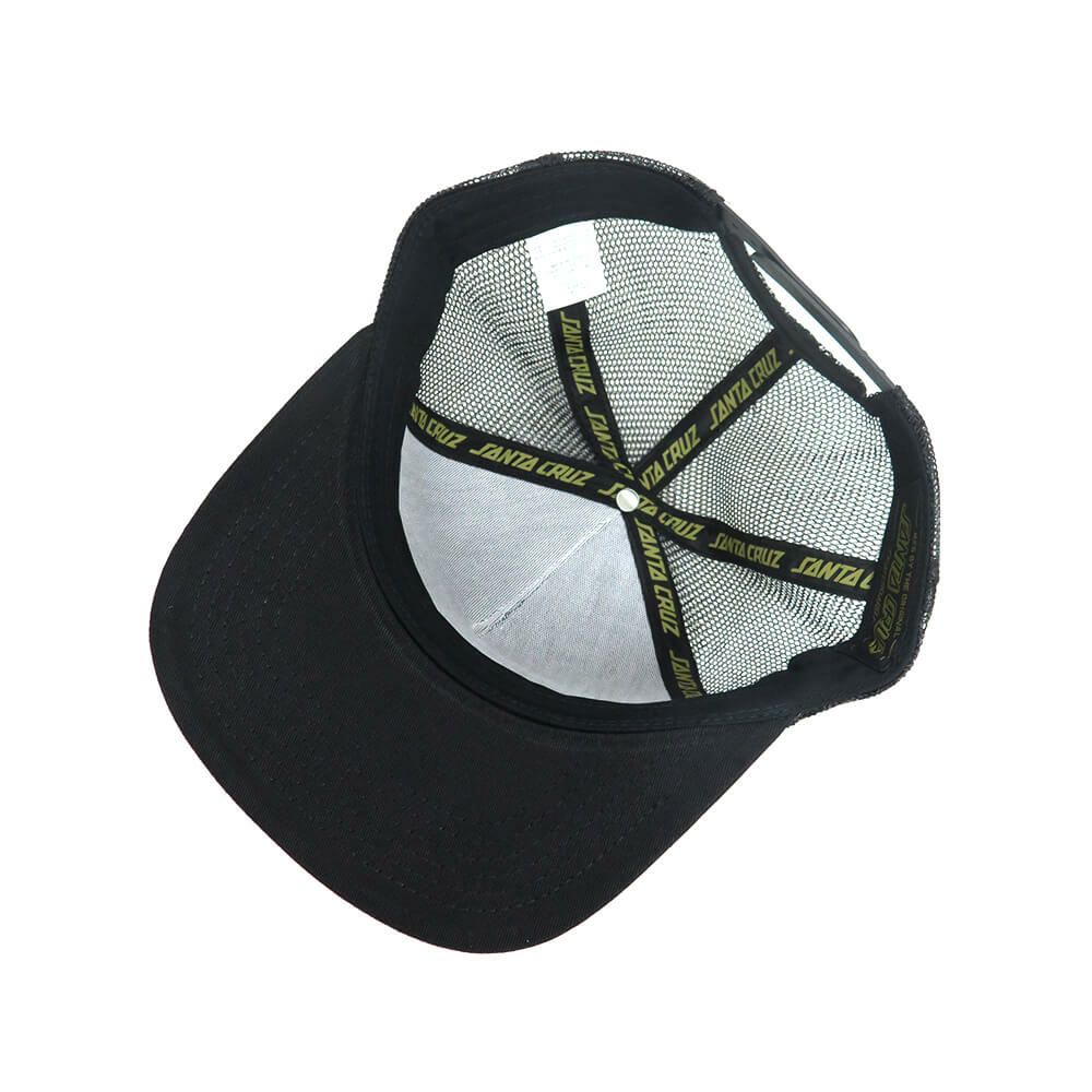 SANTA CRUZ MESHCAP サンタクルーズ メッシュキャップ GUZMAN DEAD DINERS SNAPBACK BLACK/BLACK スケートボード スケボー 3