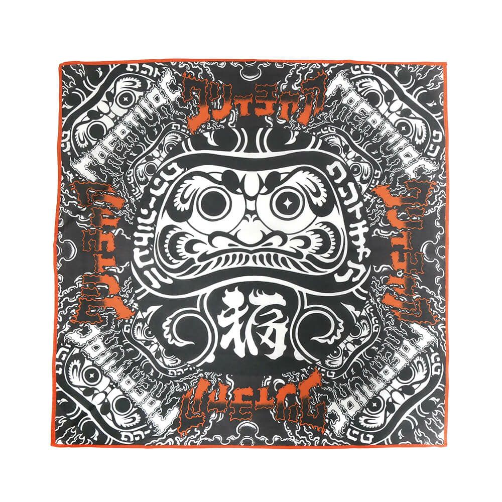 CREATURE BANDANA クリーチャー バンダナ FORTUNE BANDANA BLACK スケートボード スケボー