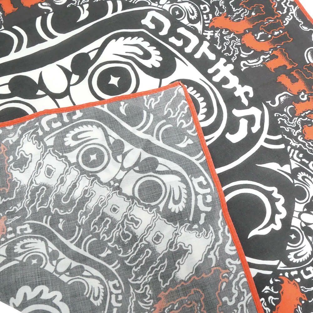 CREATURE BANDANA クリーチャー バンダナ FORTUNE BANDANA BLACK スケートボード スケボー 2