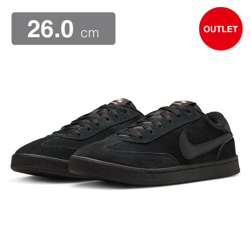 （アウトレット価格 9,130円 → 6,990円）NIKE SB SHOES ナイキSB シューズ スニーカー FC CLASSIC・26cm 909096-002 BLACK/BLACK/BLACK 汚れ スケートボード スケボー