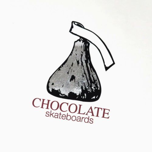 （アウトレット価格 7,150円 → 5,490円）CHOCOLATE LONG SLEEVE チョコレート ロングスリーブTシャツ KISS WHITE 糸の混入 スケートボード スケボー 2