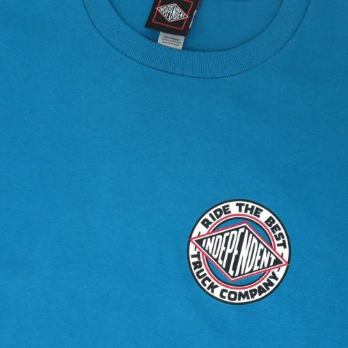  INDEPENDENT T-SHIRT インディペンデント Tシャツ VERTIGO SPAN GALAPAGOS BLUE スケートボード スケボー 2