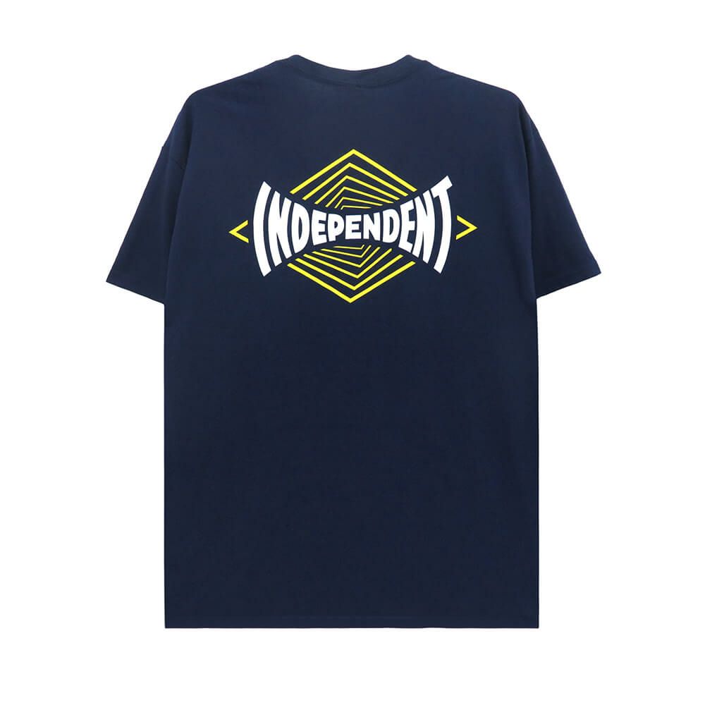  INDEPENDENT T-SHIRT インディペンデント Tシャツ VERTIGO SPAN NAVY スケートボード スケボー 