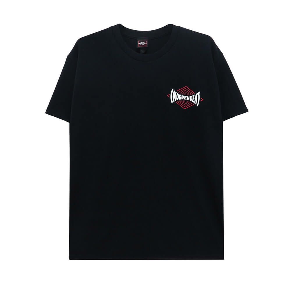  INDEPENDENT T-SHIRT インディペンデント Tシャツ VERTIGO SPAN BLACK スケートボード スケボー 1