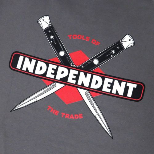  INDEPENDENT T-SHIRT インディペンデント Tシャツ TOOLS OF THE TRADE CHARCOAL スケートボード スケボー 3