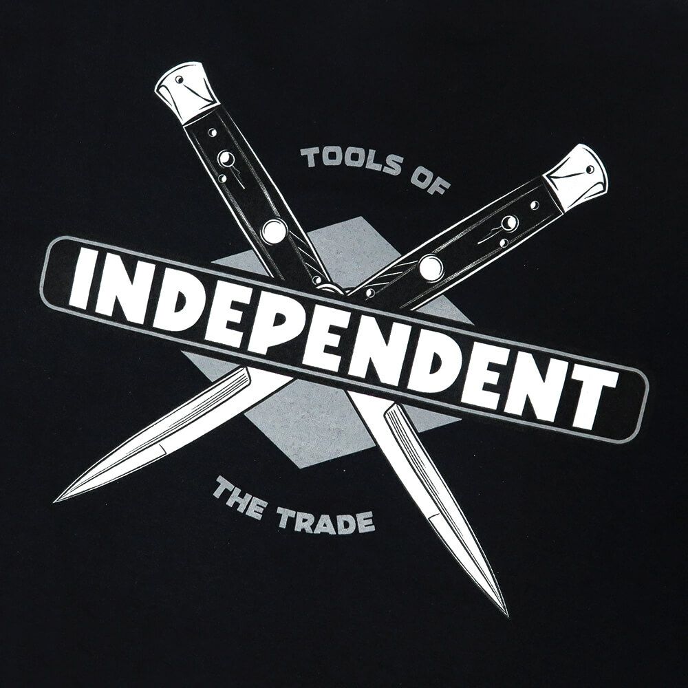  INDEPENDENT T-SHIRT インディペンデント Tシャツ TOOLS OF THE TRADE BLACK スケートボード スケボー 3